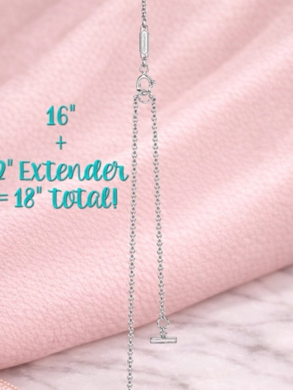 Tiffany & Co Mini T Smile Diamond Necklace 18k White Gold AU 750 16" - 18" Chain